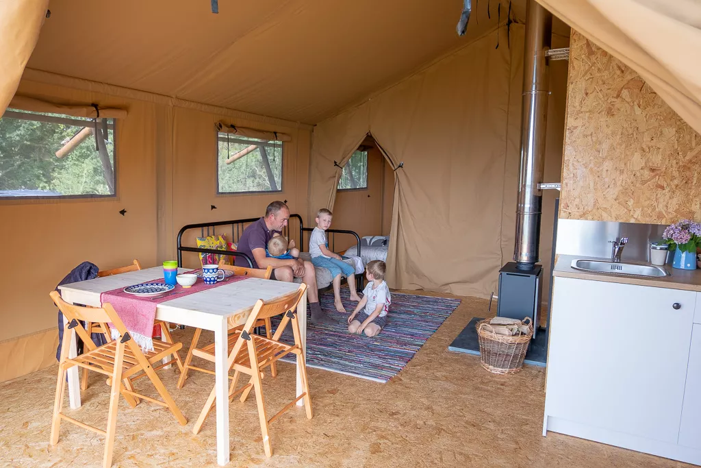 inside of a lodge