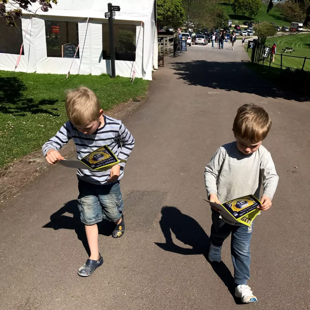 The walk up the hill to the castle